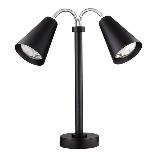Steelite Creations Modern Double Heat Lamp Black 220V UK Plug vv4662