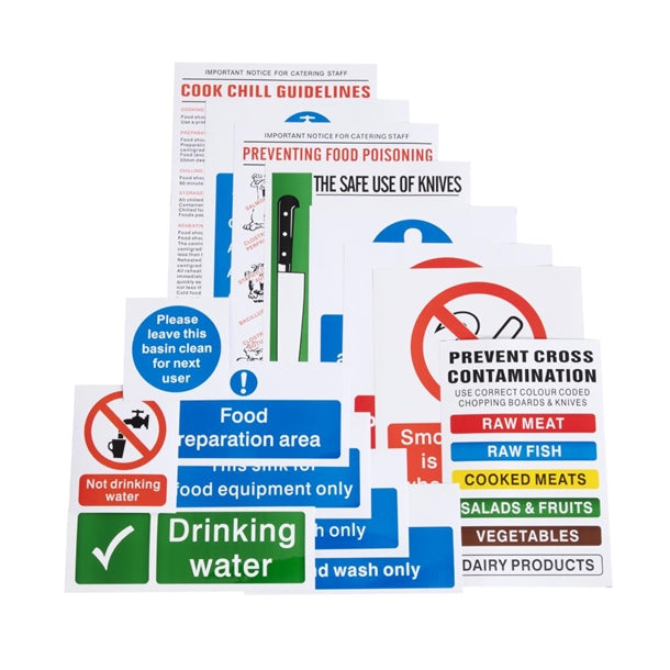 Vogue Food Preparation Sign Pack w192