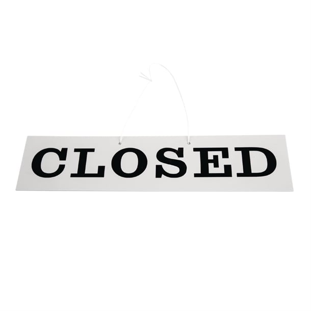 Reversible Hanging Open And Closed Sign w212