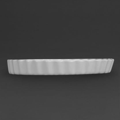 Olympia Whiteware Flan Dishes 297mm (6 Pack) w416