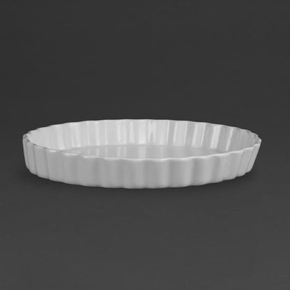 Olympia Whiteware Flan Dishes 297mm (6 Pack) w416