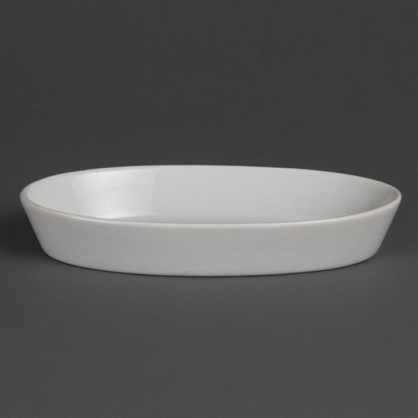 Olympia Whiteware Oval Sole Dishes 195x 110mm (6 Pack) w418