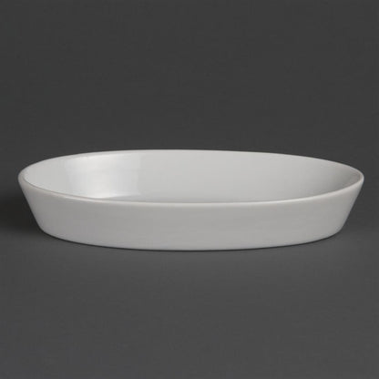 Olympia Whiteware Oval Sole Dishes 195x 110mm (6 Pack) w418