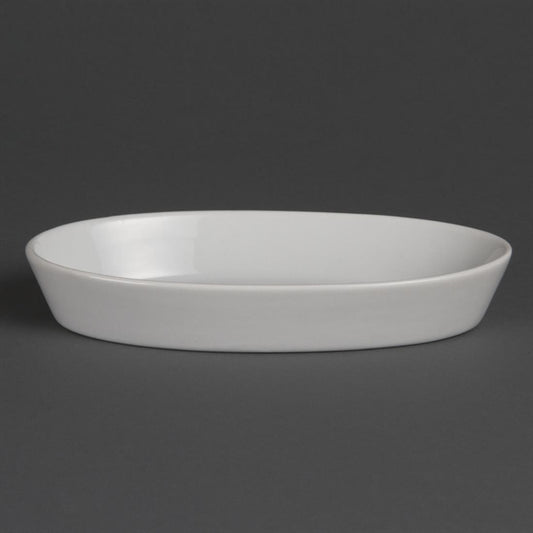 Olympia Whiteware Oval Sole Dishes 195x 110mm (6 Pack) w418