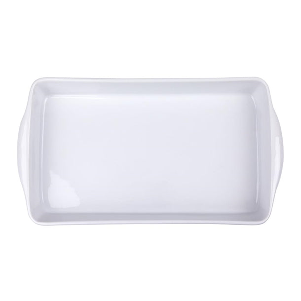 Olympia Whiteware Rectangular Roasters 305x163mm (6 Pack) w419