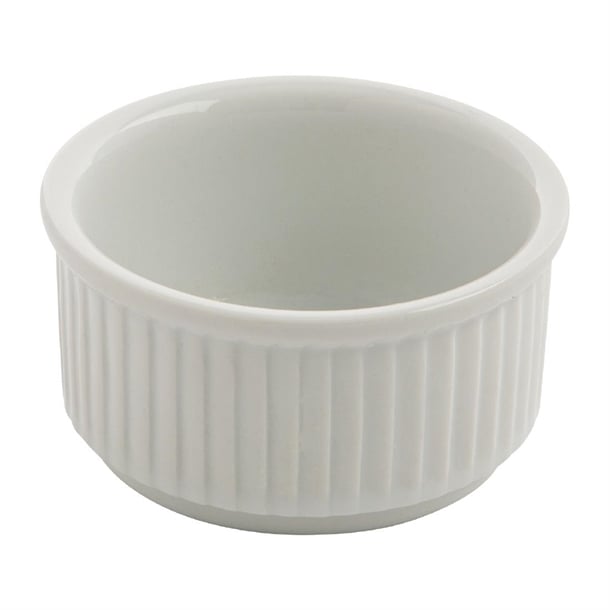 Olympia Whiteware Stacking Ramekins 85mm (12 Pack) w421