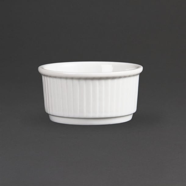 Olympia Whiteware Stacking Ramekins 85mm (12 Pack) w421