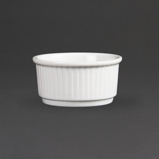 Olympia Whiteware Stacking Ramekins 85mm (12 Pack) w421
