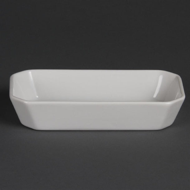 Olympia Whiteware Rectangular Hors d'Oeuvre Dishes 185mm (6 Pack) w425