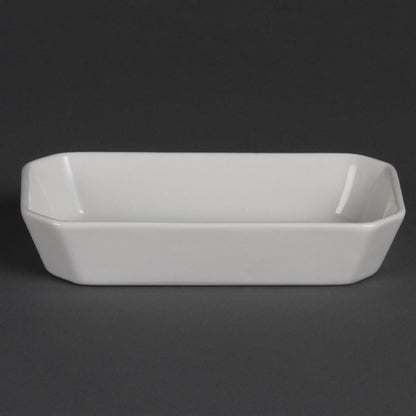 Olympia Whiteware Rectangular Hors d'Oeuvre Dishes 185mm (6 Pack) w425