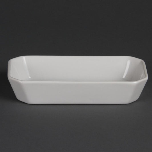 Olympia Whiteware Rectangular Hors d'Oeuvre Dishes 185mm (6 Pack) w425