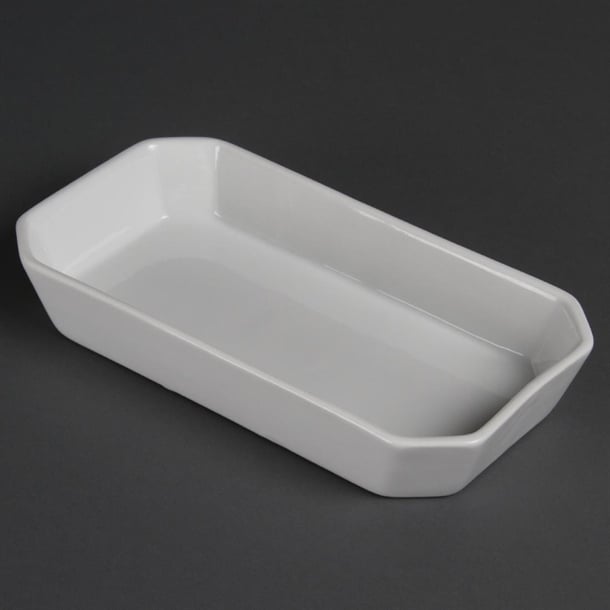 Olympia Whiteware Rectangular Hors d'Oeuvre Dishes 235x 122mm (6 Pack) w438