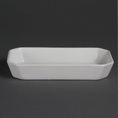 Olympia Whiteware Rectangular Hors d'Oeuvre Dishes 235x 122mm (6 Pack) w438