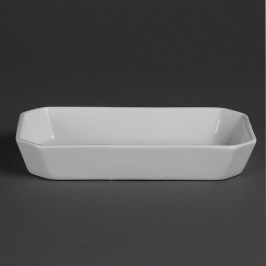 Olympia Whiteware Rectangular Hors d'Oeuvre Dishes 235x 122mm (6 Pack) w438