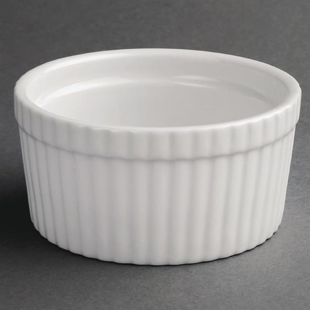 Olympia Whiteware Souffle Dishes 128mm (6 Pack) w446