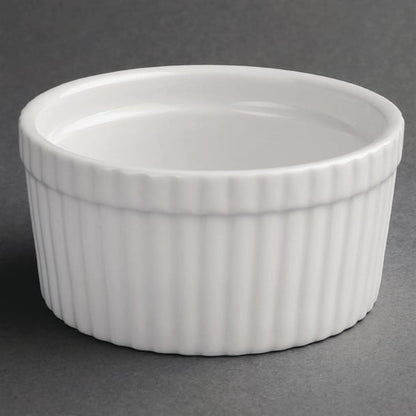 Olympia Whiteware Souffle Dishes 128mm (6 Pack) w446