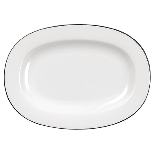 Churchill Alchemy Mono Oval Dishes 207mm (12 Pack) w564