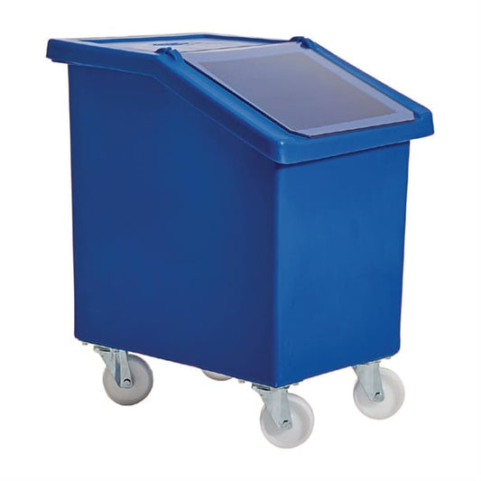 Mobile Ingredient Bin 90Ltr Blue w786