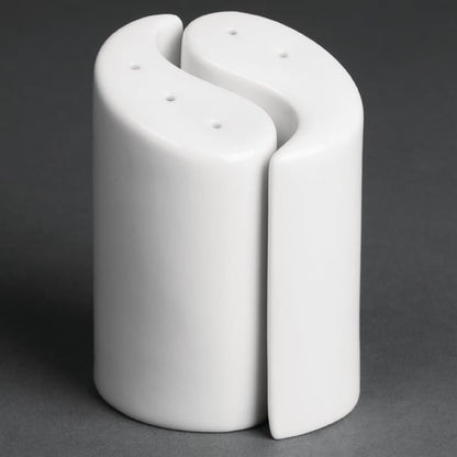 Olympia Whiteware Yin Yang Salt & Pepper Sets 95mm (12 Pack) y107