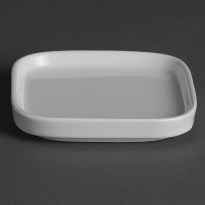 Olympia Whiteware Flat Miniature Dishes 93mm (12 Pack) y140