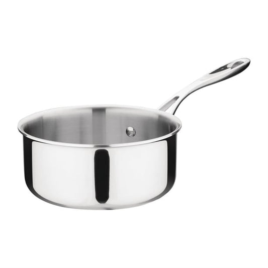 Vogue Stainless Steel and Aluminium Tri-Wall Saucepan 16cm y245