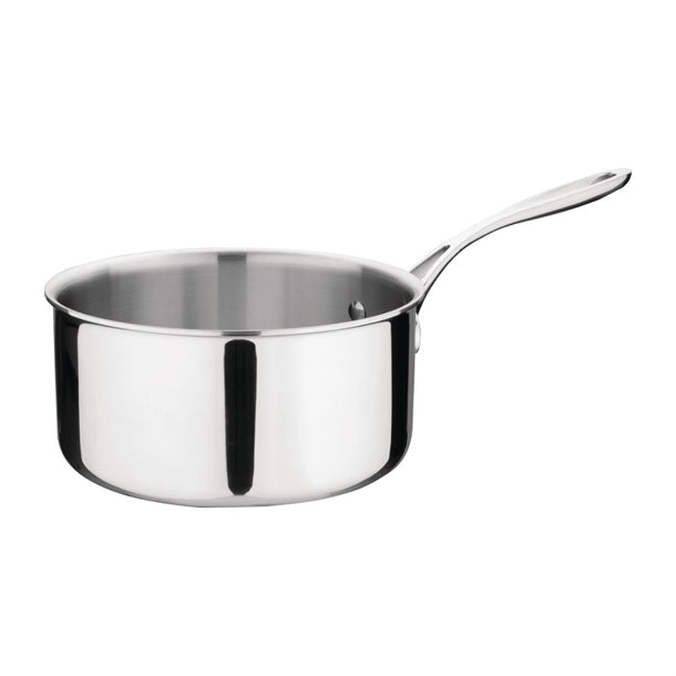 Vogue Stainless Steel and Aluminium Tri-Wall Saucepan 20cm y246