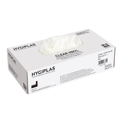 Vogue Powder-Free Vinyl Gloves Clear (100 Pack) p_y247