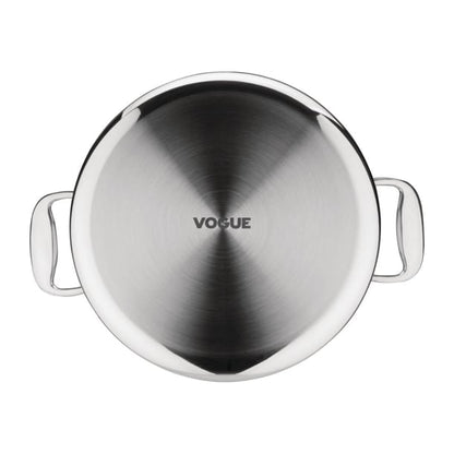 Vogue Stainless Steel and Aluminium Tri-Wall Stew Pan 24cm y255