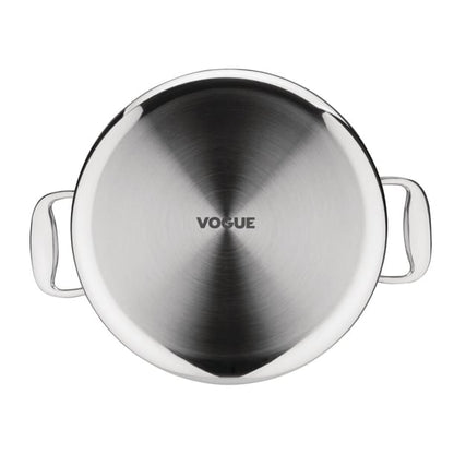 Vogue Stainless Steel and Aluminium Tri-Wall Stew Pan 28cm y256