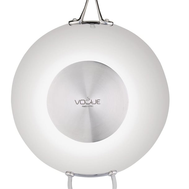 Vogue Tri Wall Wok Flat Base 30cm y261
