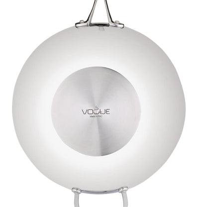 Vogue Tri Wall Wok Flat Base 30cm y261