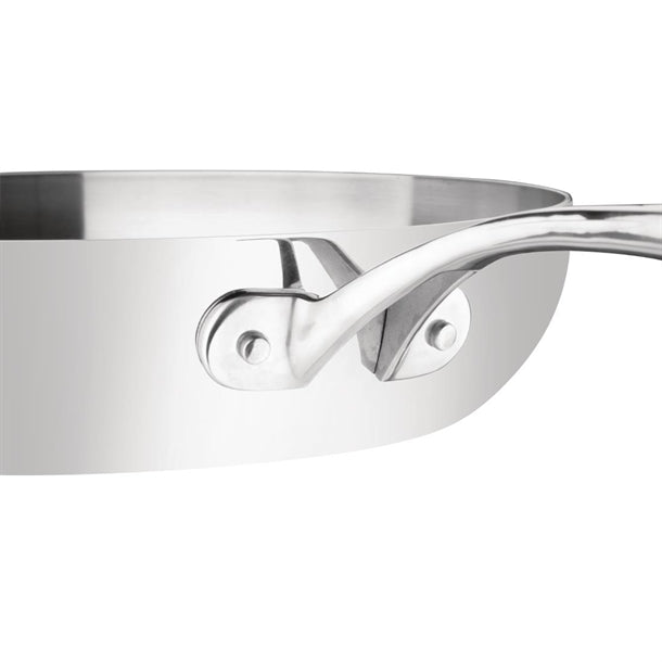 Vogue Stainless Steel and Aluminium Tri-Wall Frying Pan 24cm y320