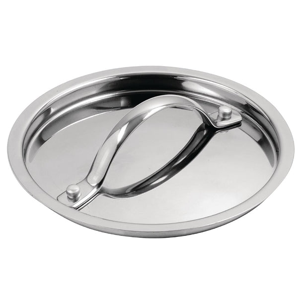 Vogue Stainless Steel and Aluminium Tri-Wall Pan Lid 14cm y422