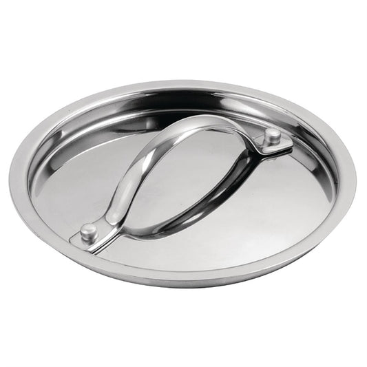 Vogue Stainless Steel and Aluminium Tri-Wall Pan Lid 14cm y422