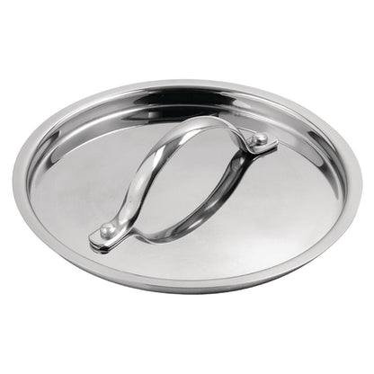 Vogue Stainless Steel and Aluminium Tri-Wall Pan Lid 16cm y423