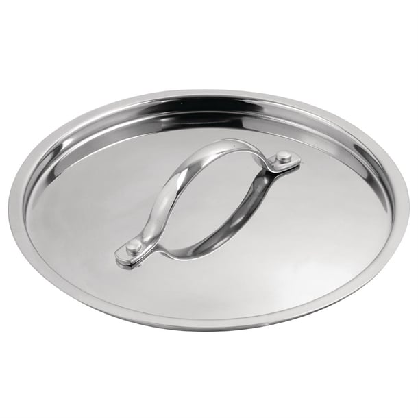Vogue Stainless Steel and Aluminium Tri-Wall Pan Lid 20cm y424
