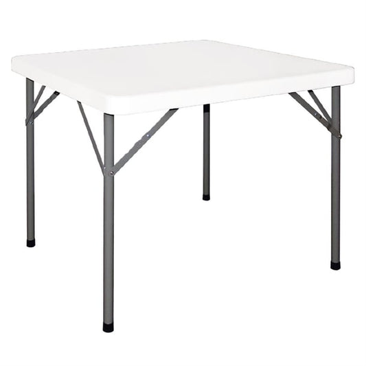 Bolero HDPE Square Folding Table 3ft White (Single) y807