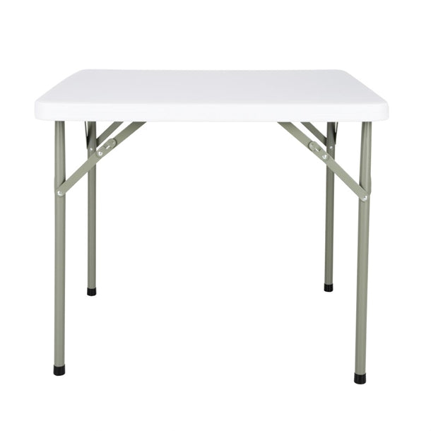 Bolero HDPE Square Folding Table 3ft White (Single) y807