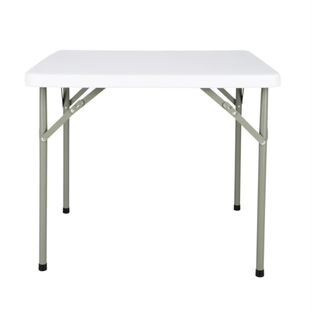 Bolero HDPE Square Folding Table 3ft White (Single) y807