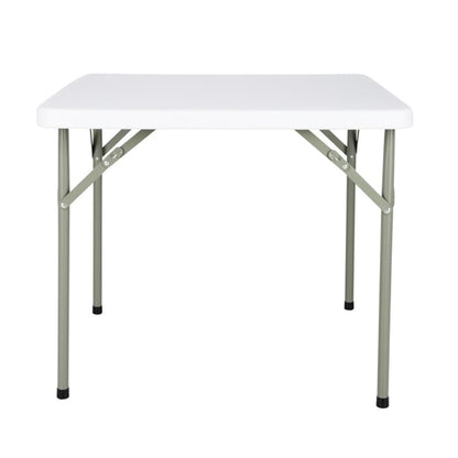 Bolero HDPE Square Folding Table 3ft White (Single) y807