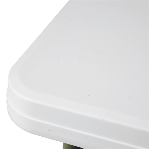 Bolero HDPE Square Folding Table 3ft White (Single) y807
