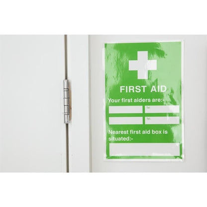 First Aiders Nearest First Aid Box Sign y922