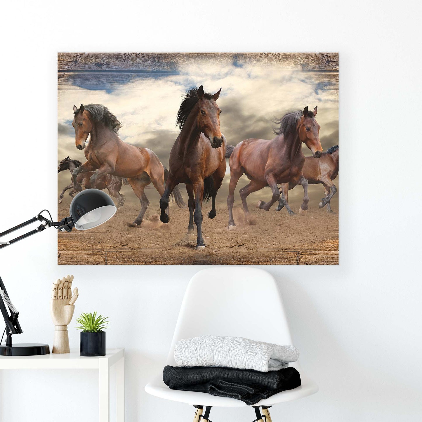 Horses & Unicorns Canvas Photo Print