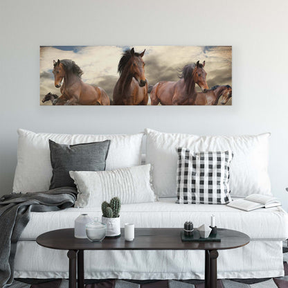 Horses & Unicorns Canvas Photo Print