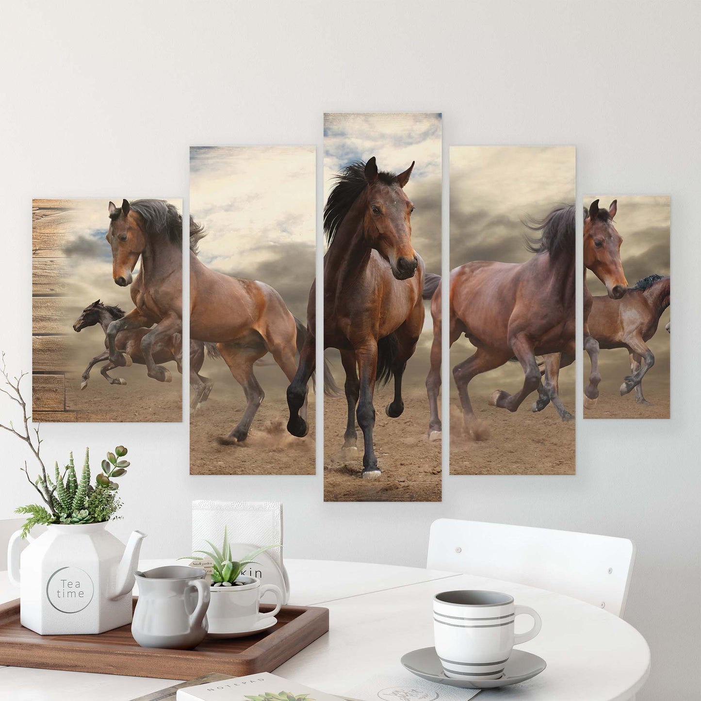 Horses & Unicorns Canvas Photo Print