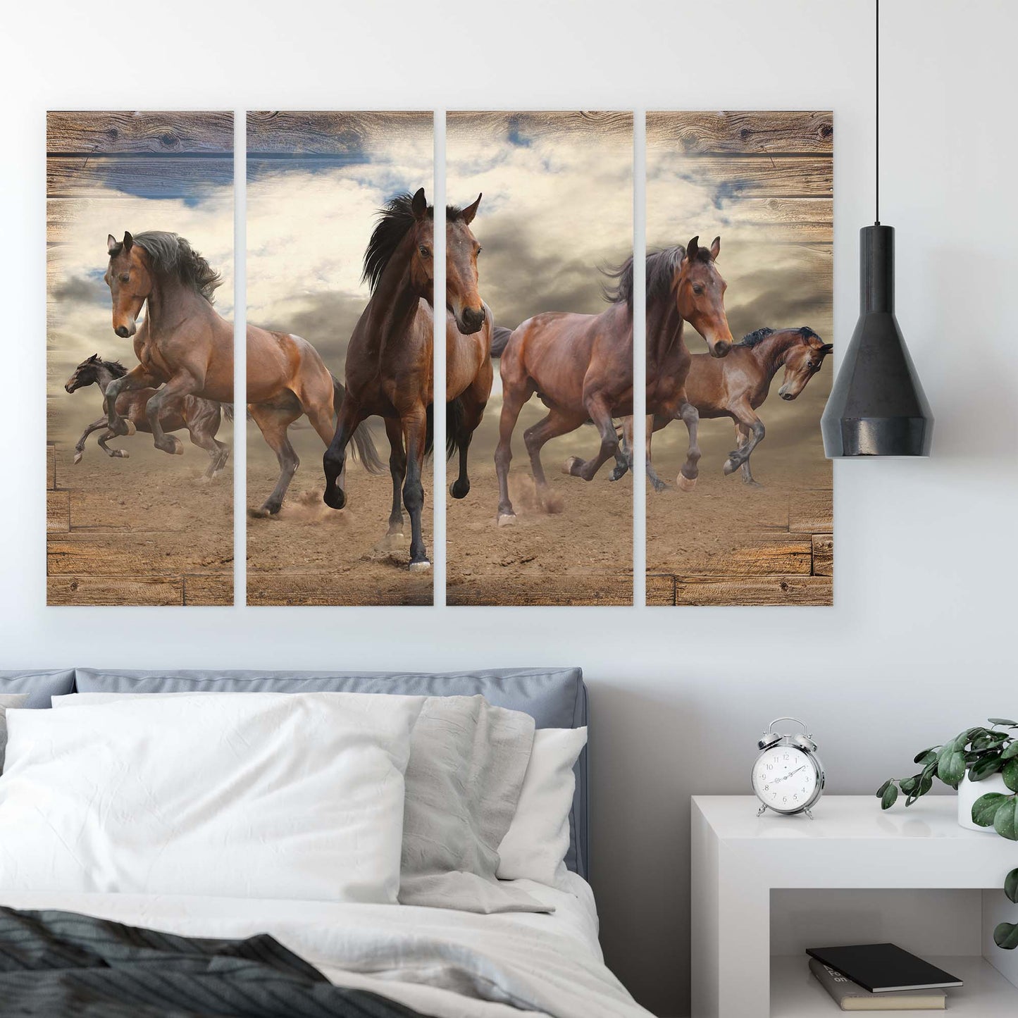 Horses & Unicorns Canvas Photo Print