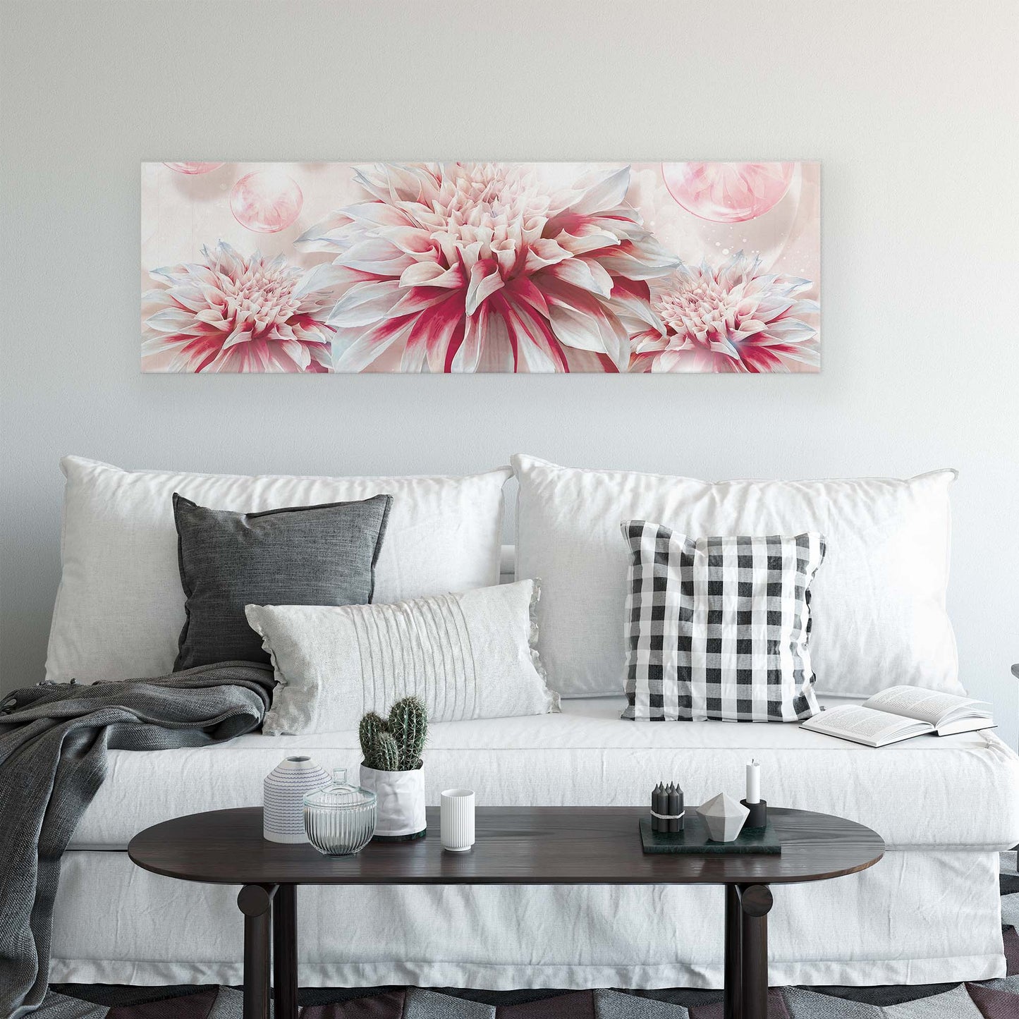 Modern Flowers, Nature, & Swirls Canvas Photo Print - USTAD HOME