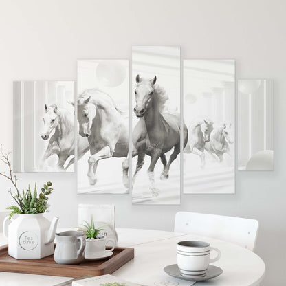 Horses & Unicorns Canvas Photo Print - USTAD HOME