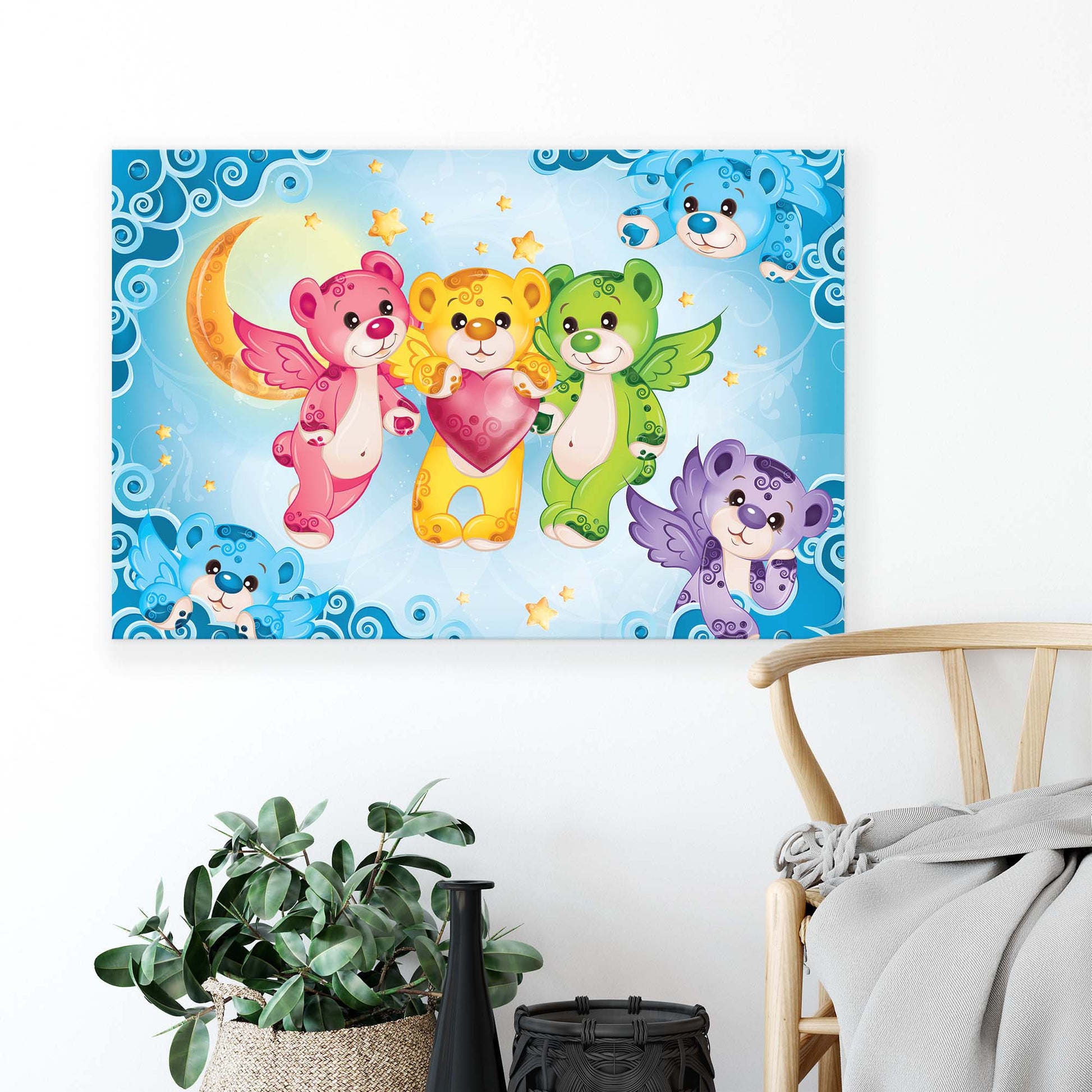 Care Bears Canvas Photo Print - USTAD HOME