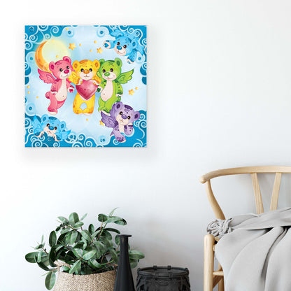 Care Bears Canvas Photo Print - USTAD HOME